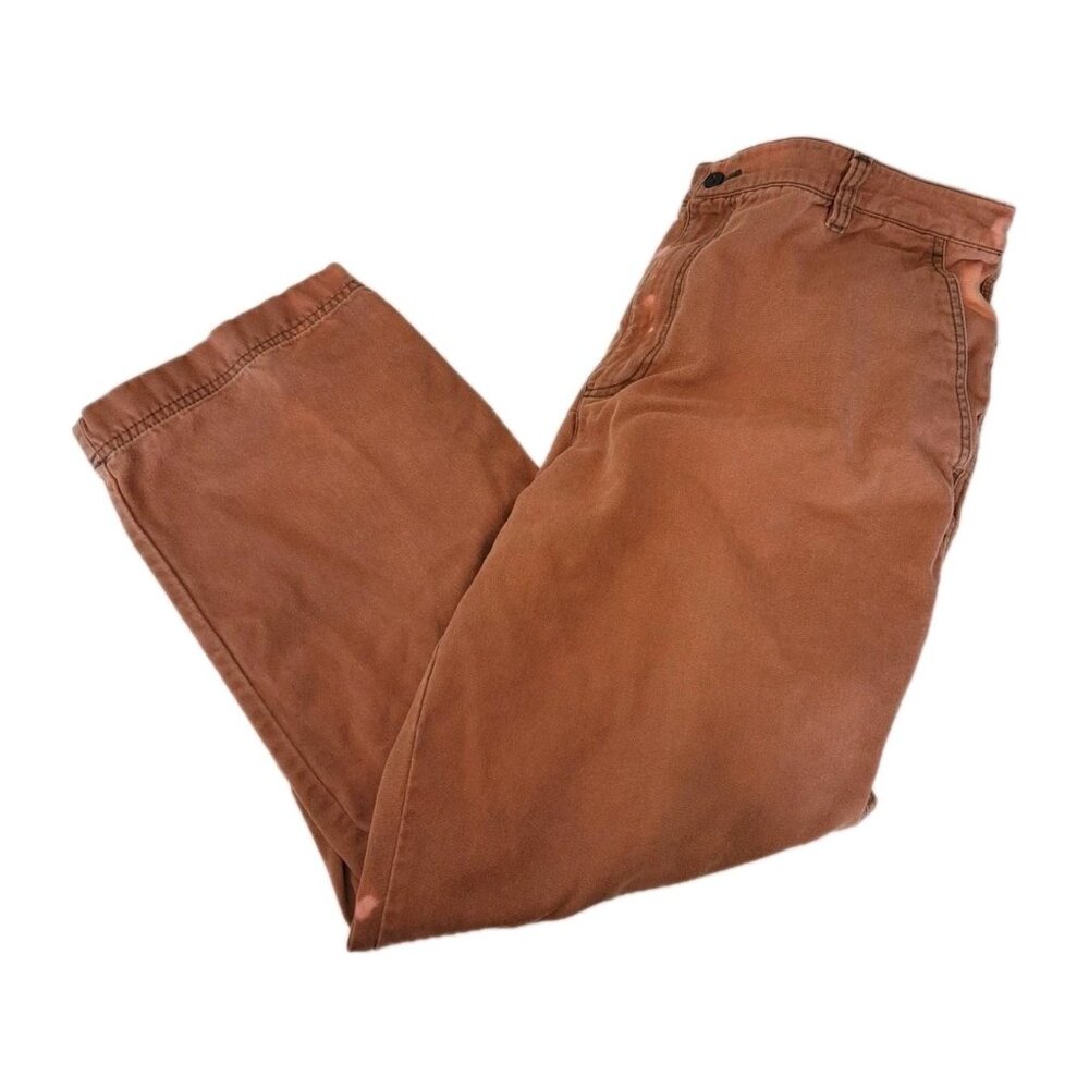 Dockers Mens Brown Pants Size 38x30 Cargo Pants Custom Bleached